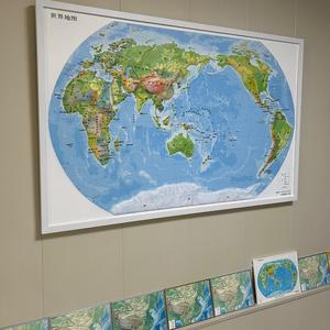 全彩立体地形图沙盘（壁挂地图沙盘厂家）